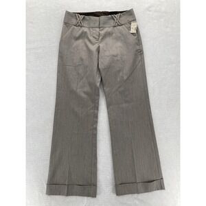 Maurices Pants Womens 5/6 Gray Modern Dress Slacks Wide Leg Career Office NWT